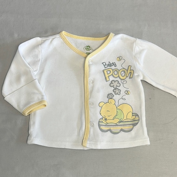 Disney Baby Pooh White and Yellow Cardigan - Picture 1 of 4